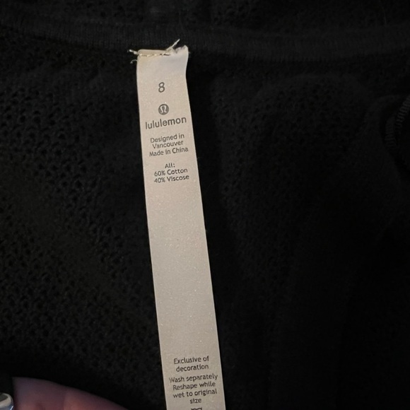 Vintage Y2K Lululemon Women’s Cardiagan Size 6 in Black - Picture 3 of 10